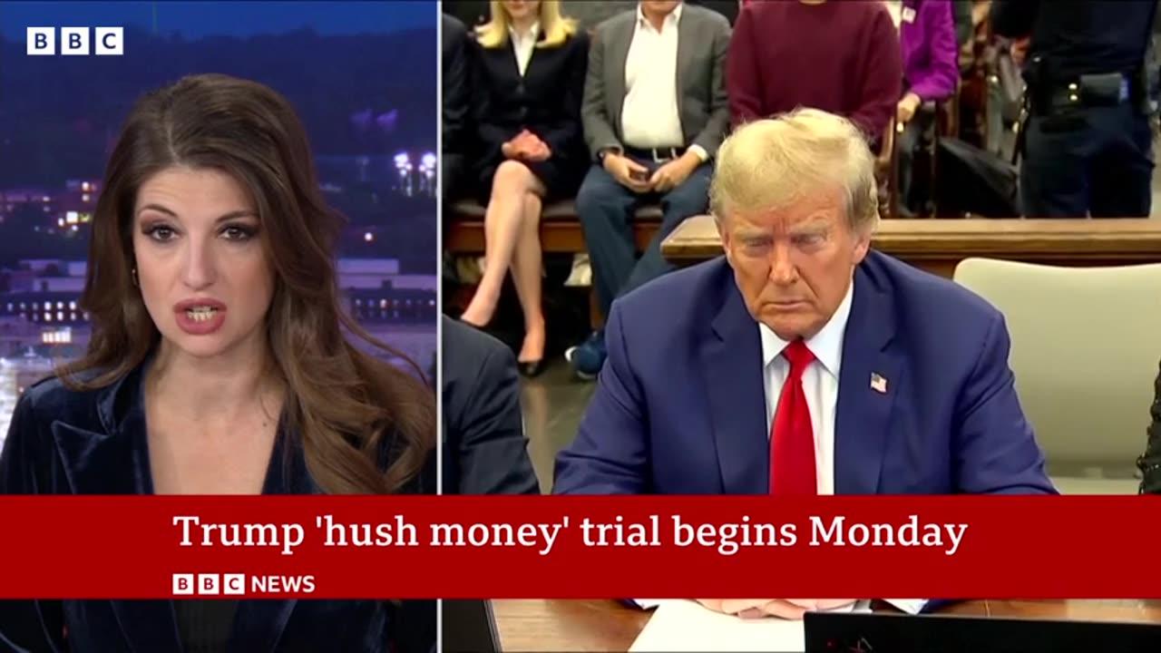 Donald Trump's historic 'hush money' trial tobegin in New York | BBC News