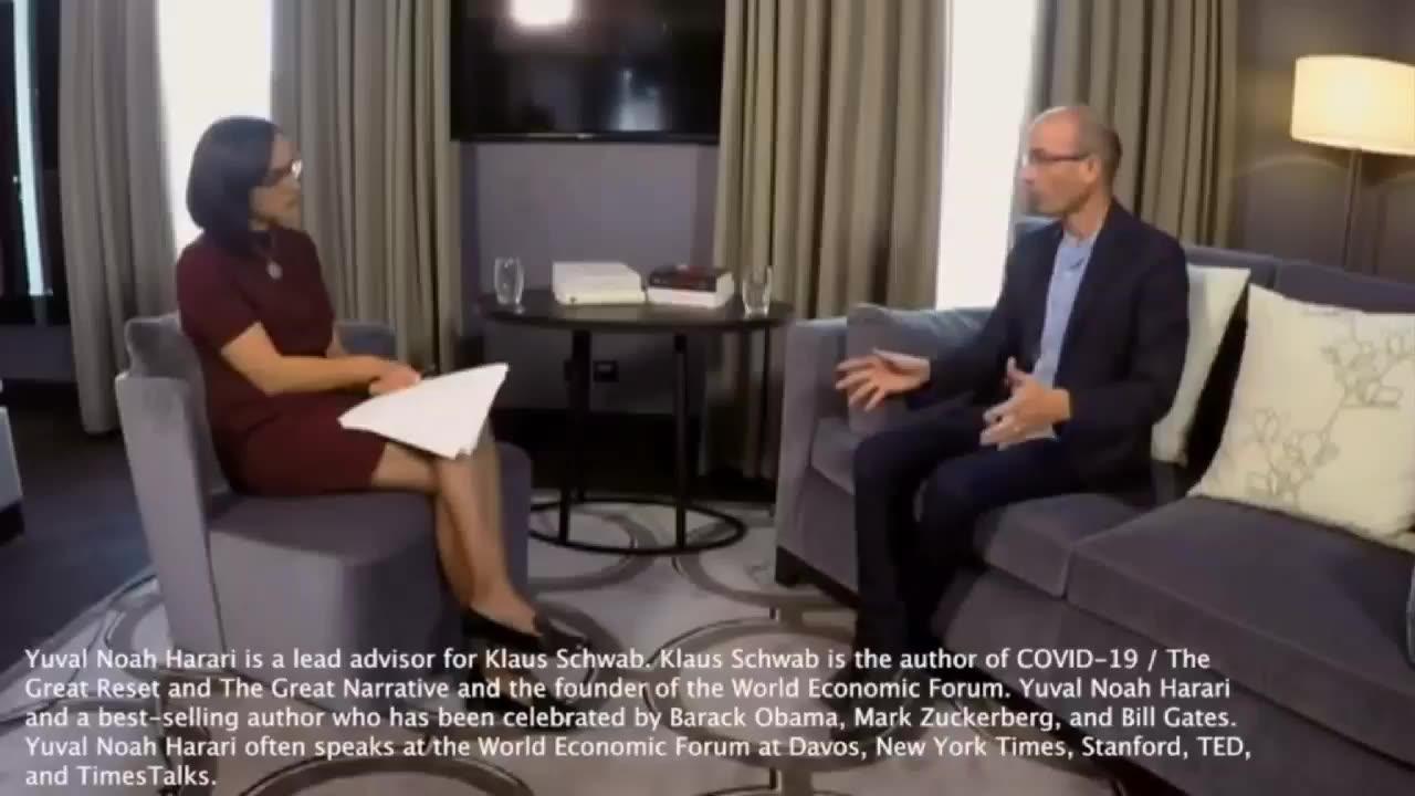 Listen carefully to Yuval Noah Harari the lead advisor of Klaus Schwab WEF