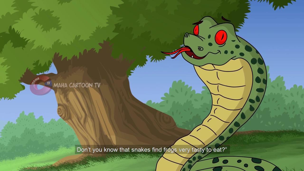Frog and the Snake | English Moral Stories For Kids | Cartoon Carnival TV