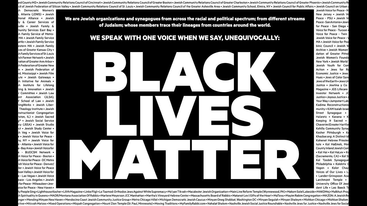 Do Black Lives Matter For The Jews?