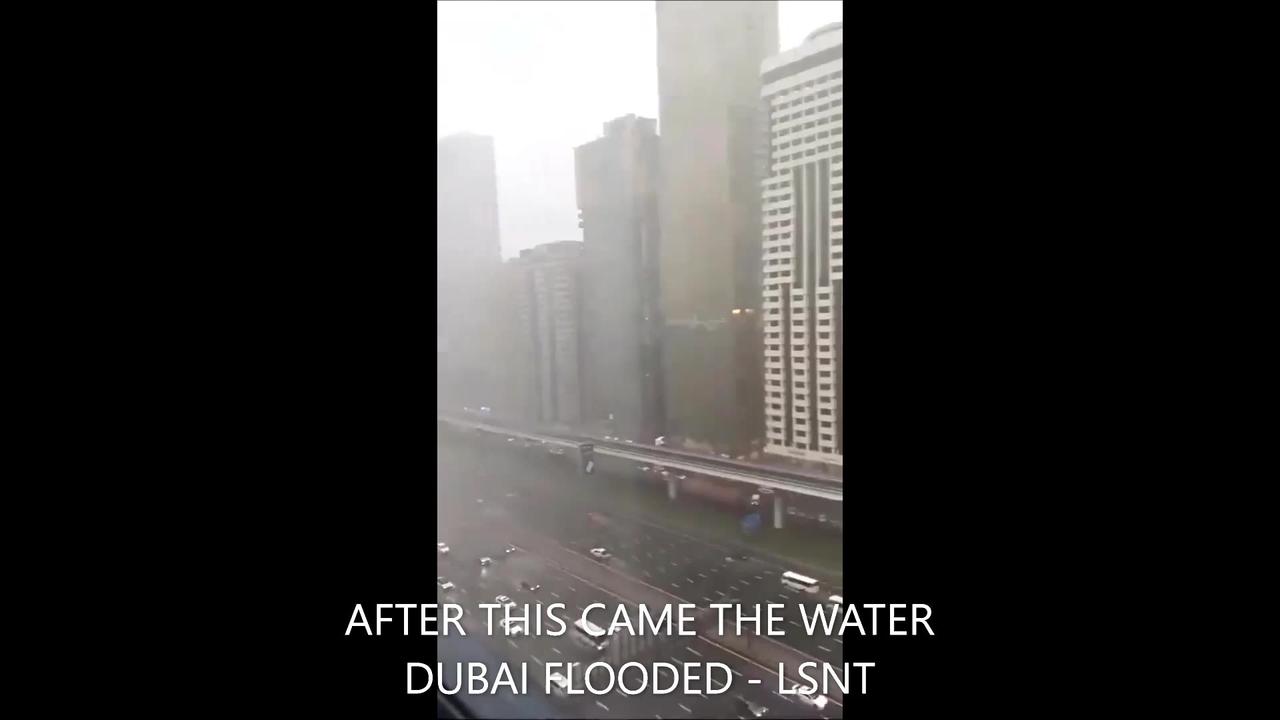 BREAKING DUBAI UNDER WATER - FOLLOWING FLASH FLOOD & STORM?