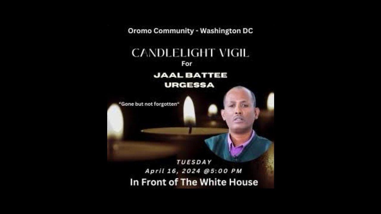 Candlelight Vigil for Jaal Battee Urgeessa