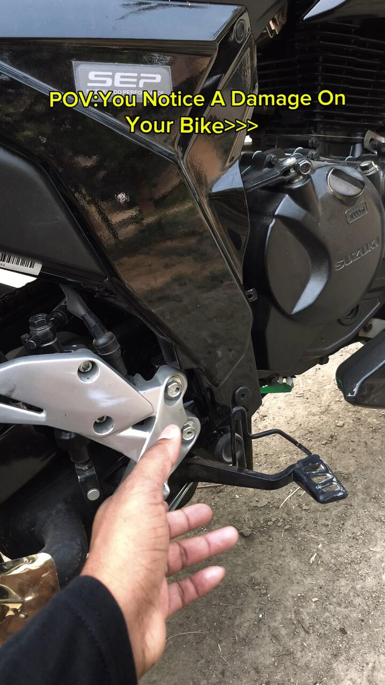 Notice a damage on my bike…🥺😢 Suzuki Gixxer Fi ABS || Neow model