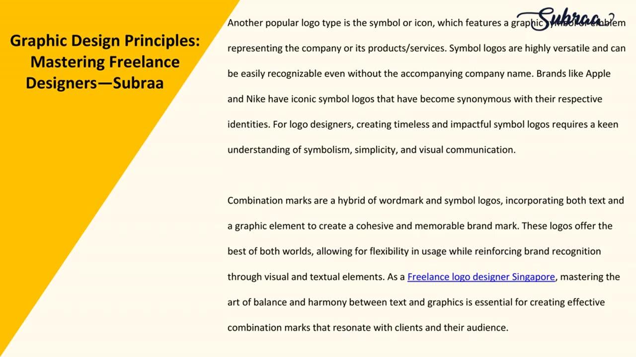 Graphic Design Principles: Mastering Freelance Designers — Subraa