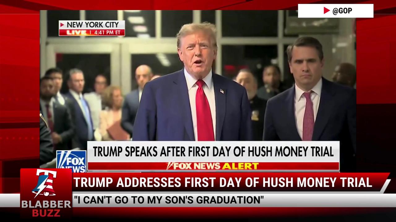 Trump Addresses First Day Of Hush Money Trial