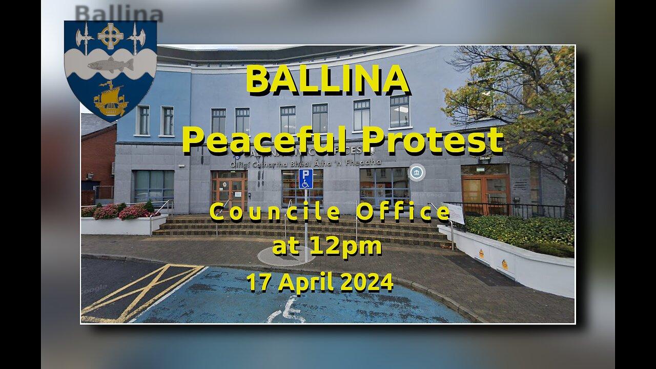 Ballina - Peaceful protest 12pm 17 April 2024 (live)
