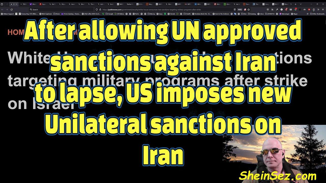 After allowing UN sanctions against Iran to lapse, US imposes new Unilateral sanctions-504