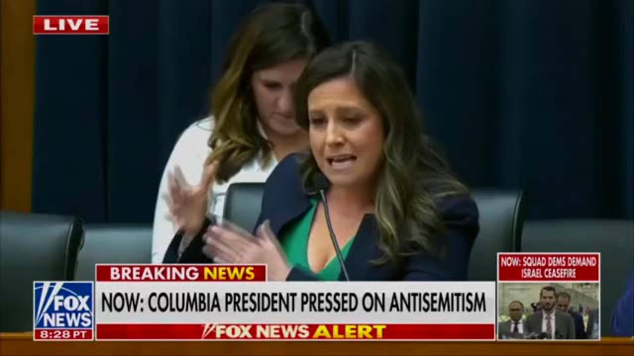 Fox News Coverage of Elise at Columbia Antisemitism Hearing 04.17.2024