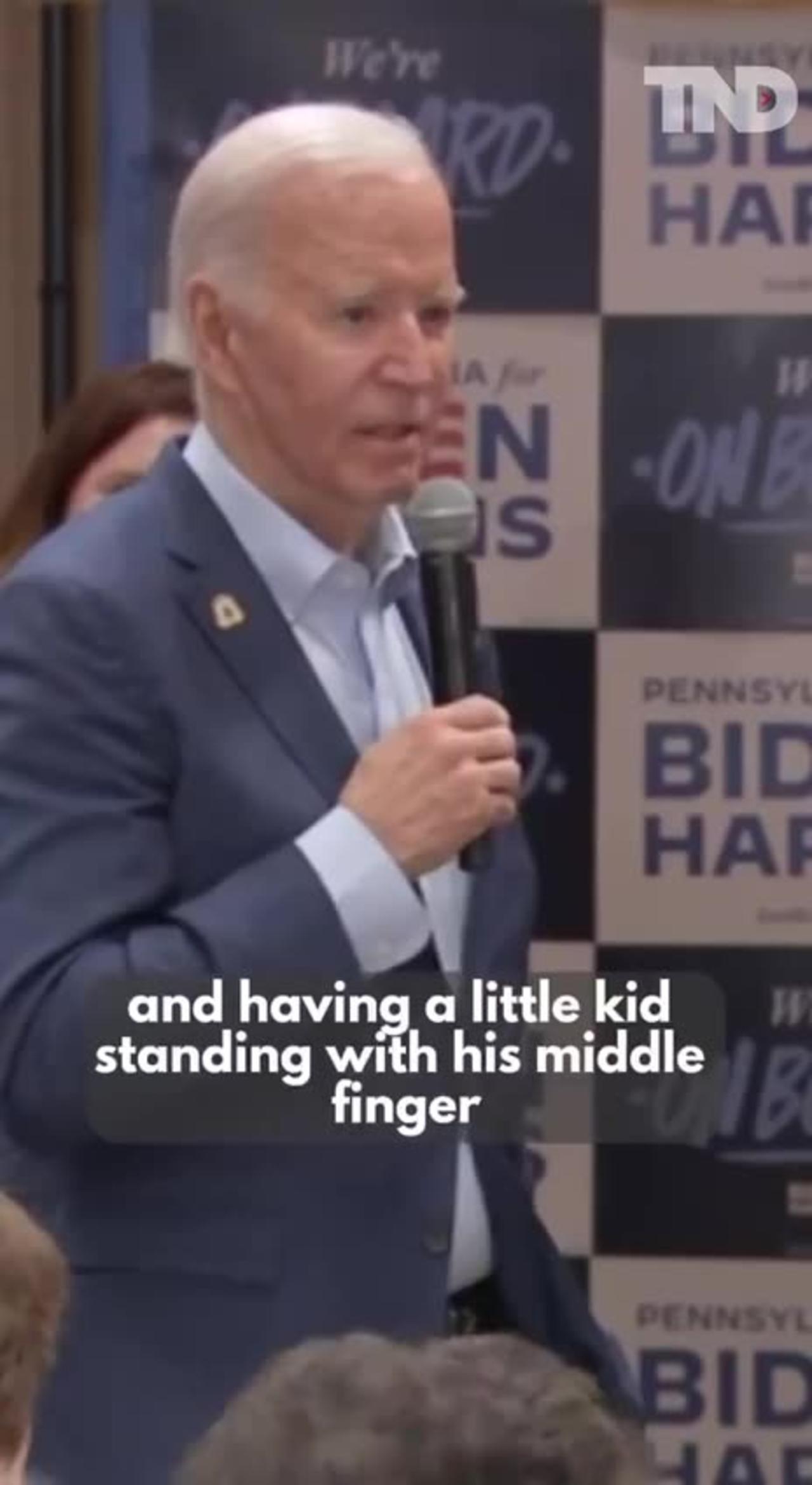 Joe Biden whines about "F Joe Biden" Signs as he forgets about calling Citizens "Terrorists"