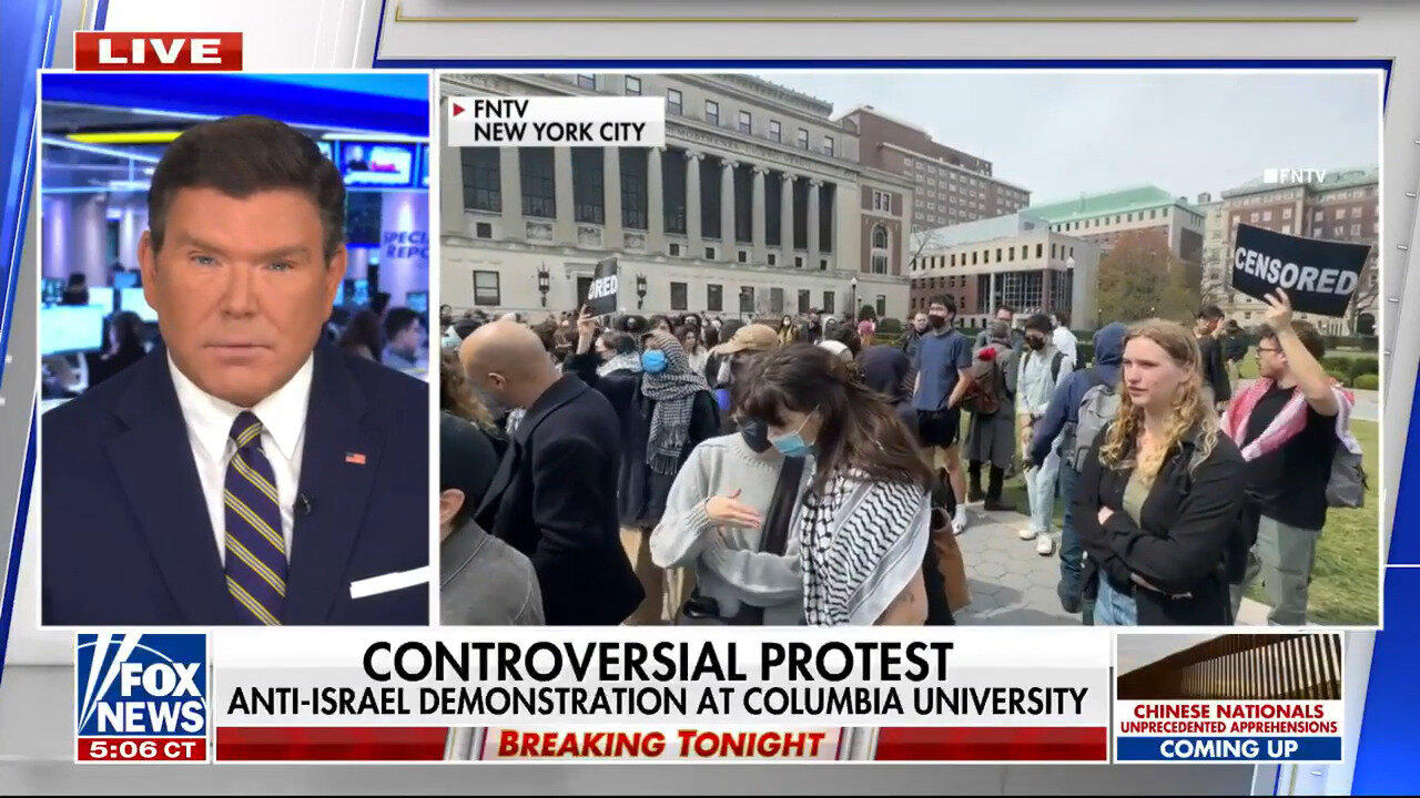 Anti-Israel Demonstrations Erupt At Columbia University