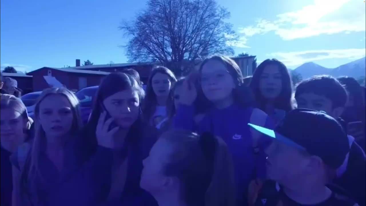 Students walked out of Nebo School District in Utah to protest the school