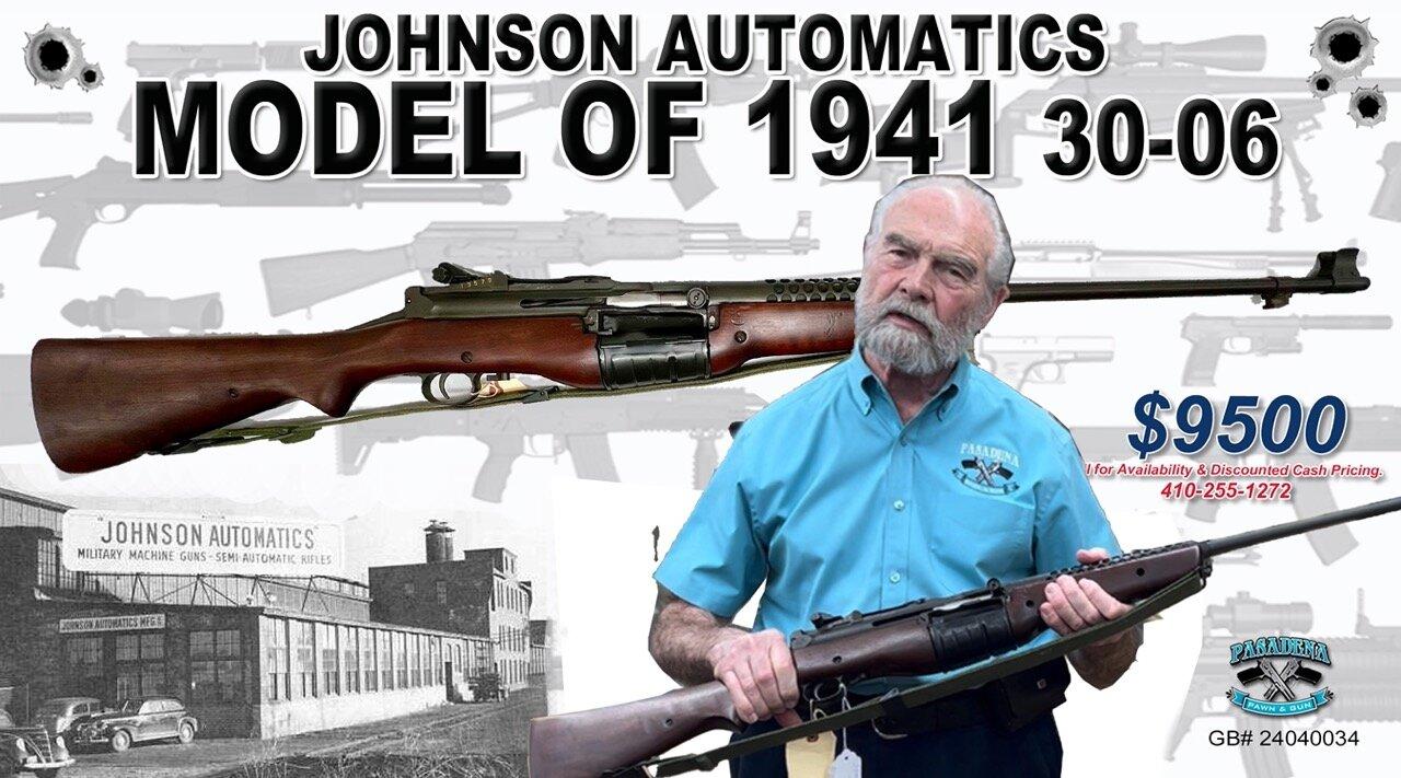 RARE - Johnson Automatics Rifle - Model of 1941 in 30-06