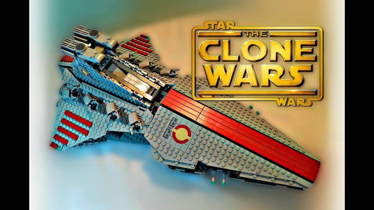 LEGO Star Wars The Clone Wars - Venator Class Republic Attack Cruiser (8039) - Review + Upgrade