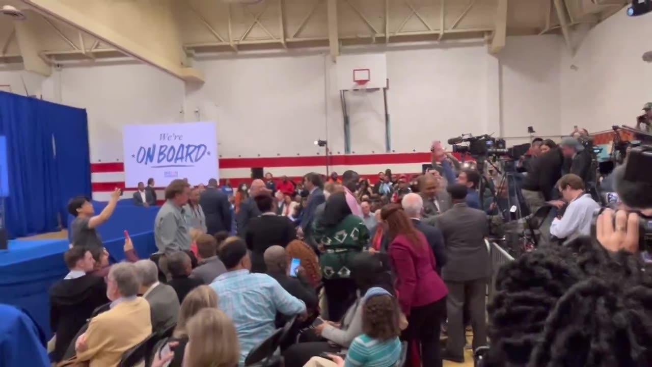 Biden hasn't even arrived at his rally in Philadelphia and it's going exactly how you imagine