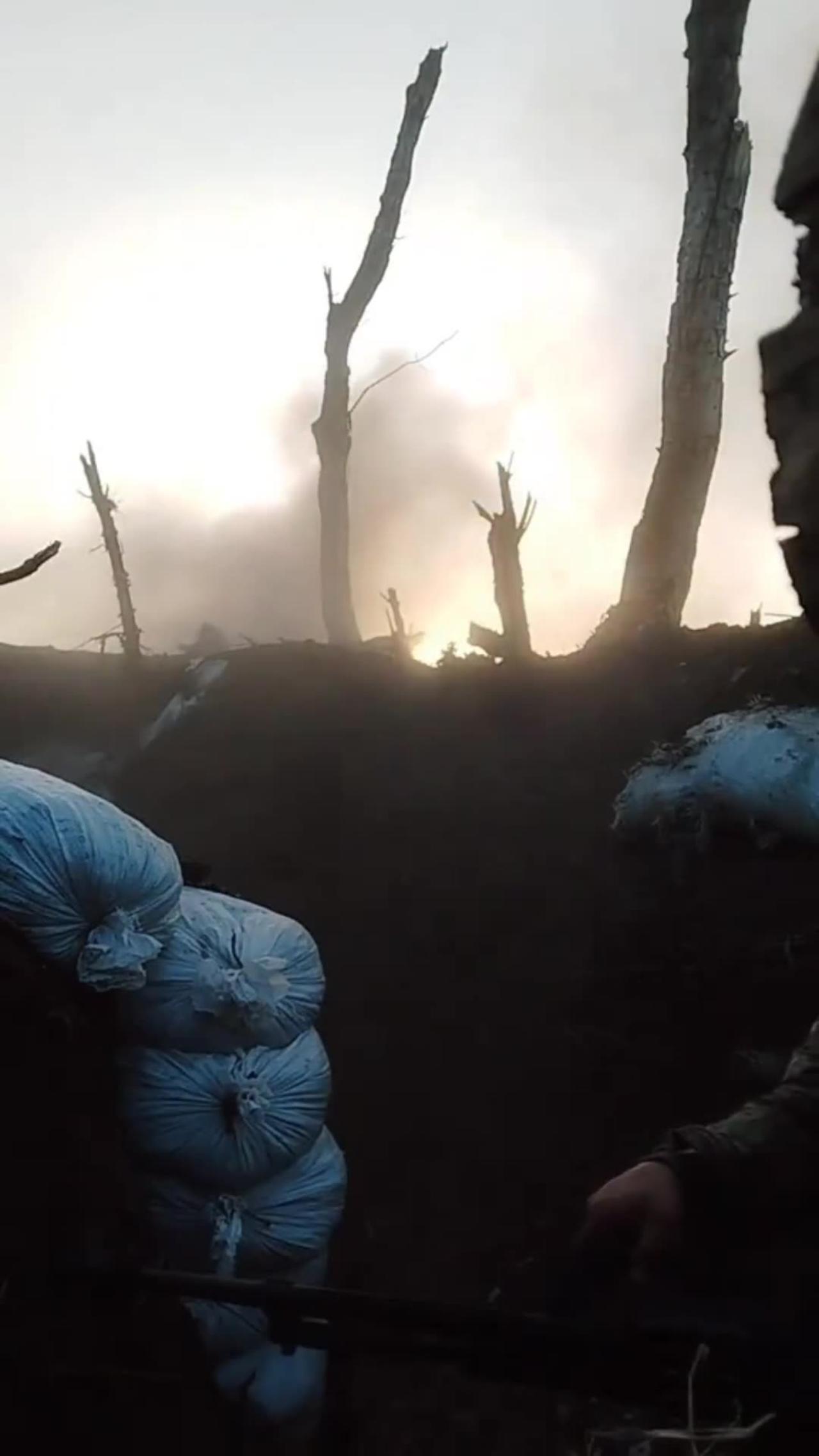 Insane Footage of Ukrainians Firing On Incoming Russian Drones