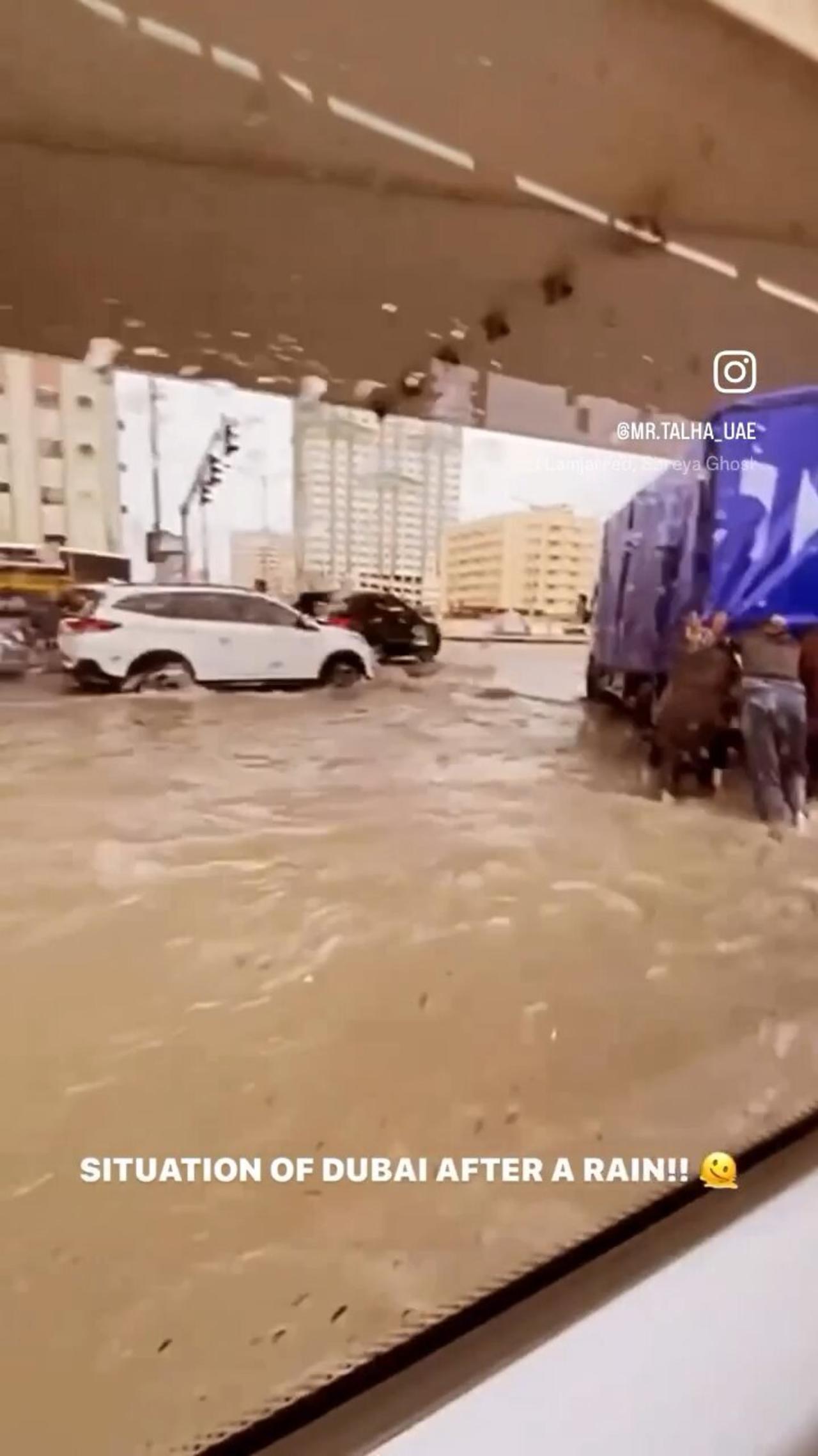 Dubai after heavy rainfall…