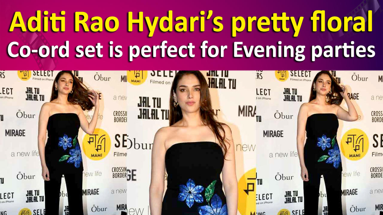 Aditi Rao Hydari’s pretty floral Co-ord set is perfect for Evening parties