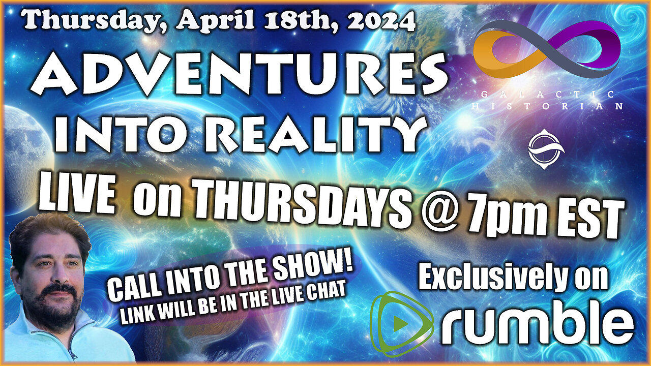 Adventures Into Reality - LIVE Call-In Show with Andrew Bartzis, the Galactic Historian! (4/18/24)