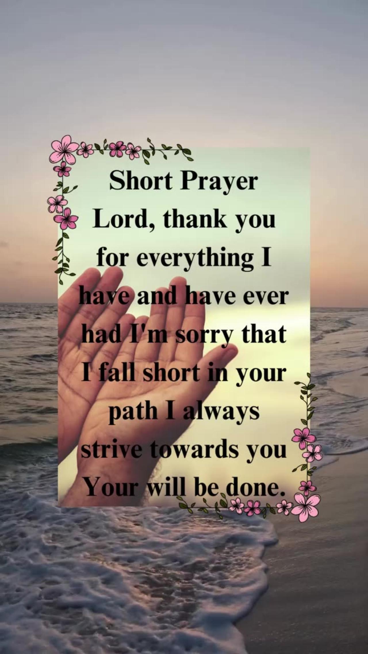 short prayer
