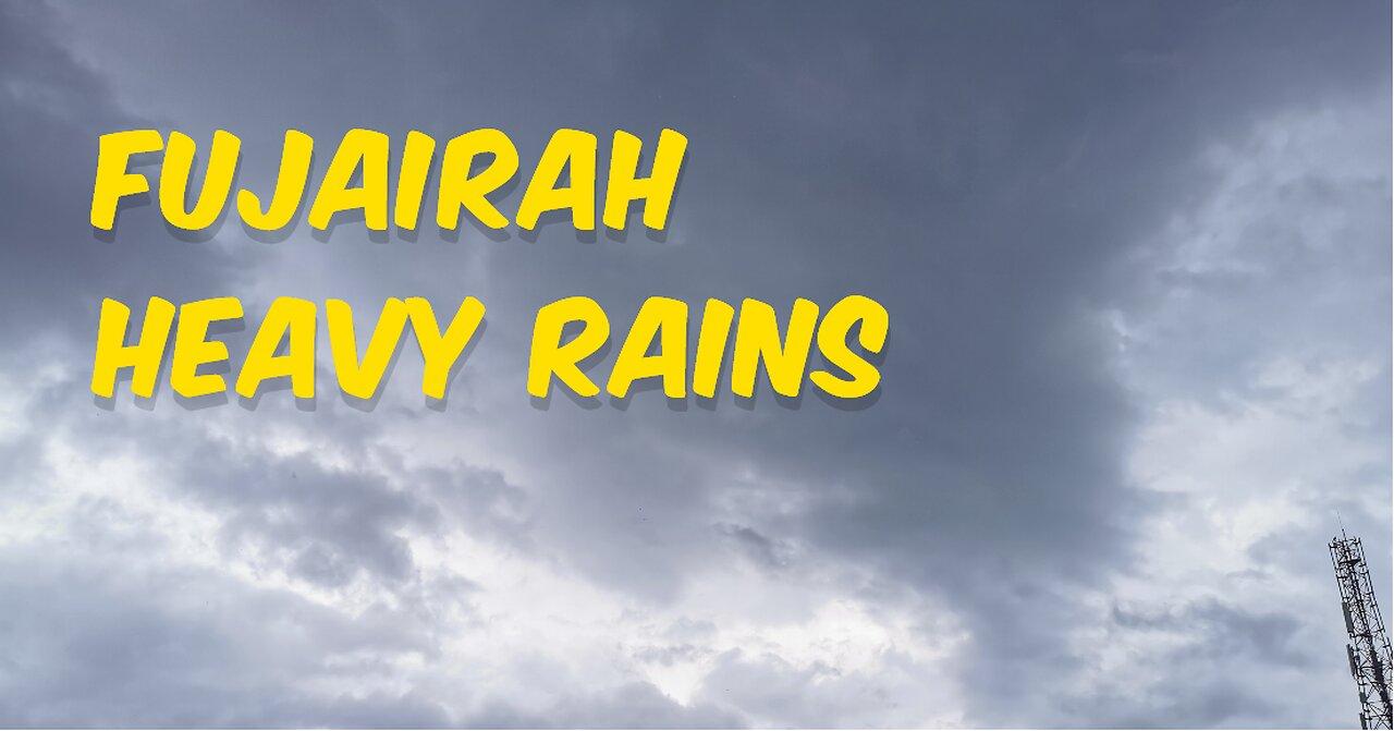 Intense Thunderstorm Hits Fujairah