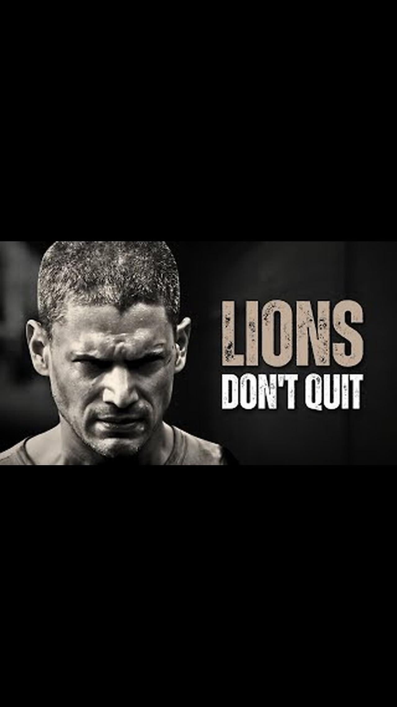 LIONS DON'T QUIT - Motivational Speech"