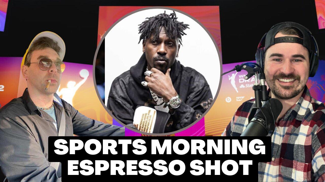 Caitlin Clark Blocks Antonio Brown! | Sports Morning Espresso Shot