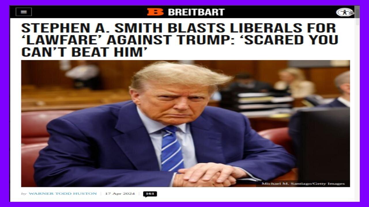 Stephen A. Smith Blasts Liberals for LAWFARE Against Trump - 4/19/24