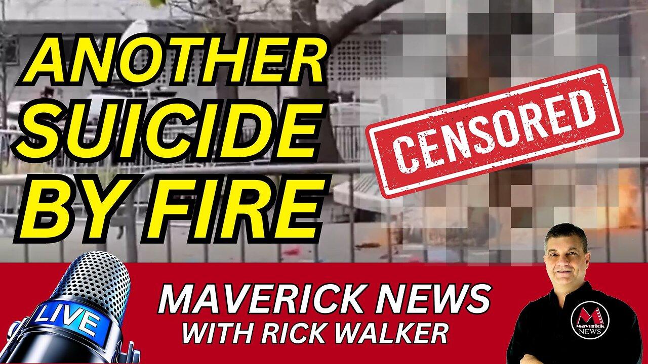 Man Sets Himself On Fire Outside Trump Trial | Maverick News