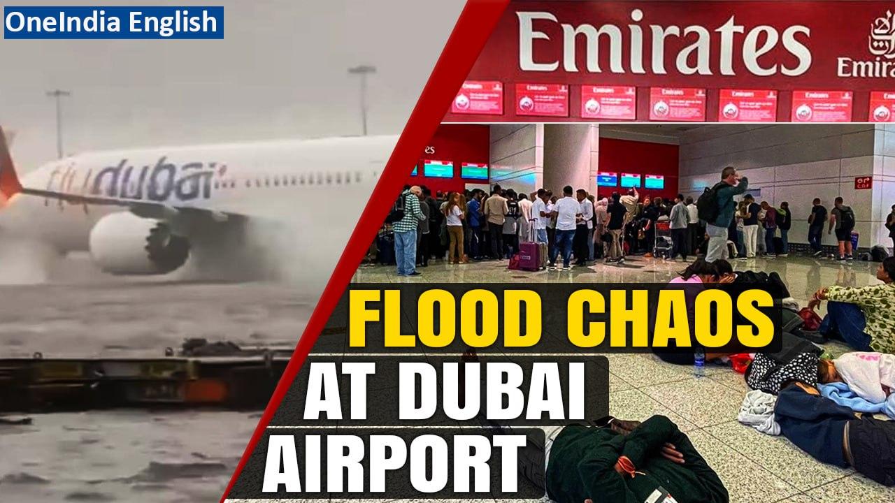 Dubai Floods: Travellers Stranded at Airport, Delay in Flights Causes Chaos| Oneindia News