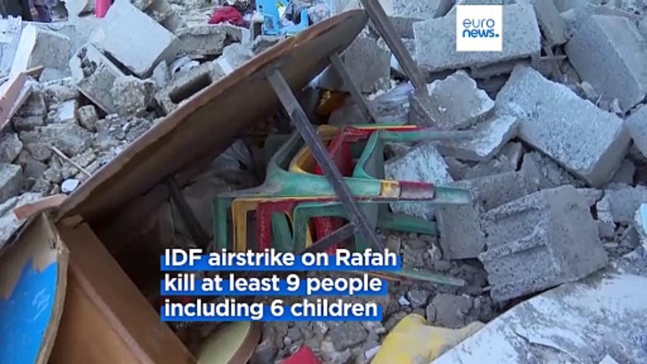 At least six children were among victims of new Israeli strike on house in Rafah
