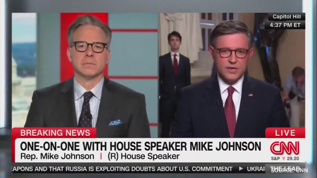 WTF MOMENT: RINO Speaker Mike Johnson Praises CNN Host For "Fairness"