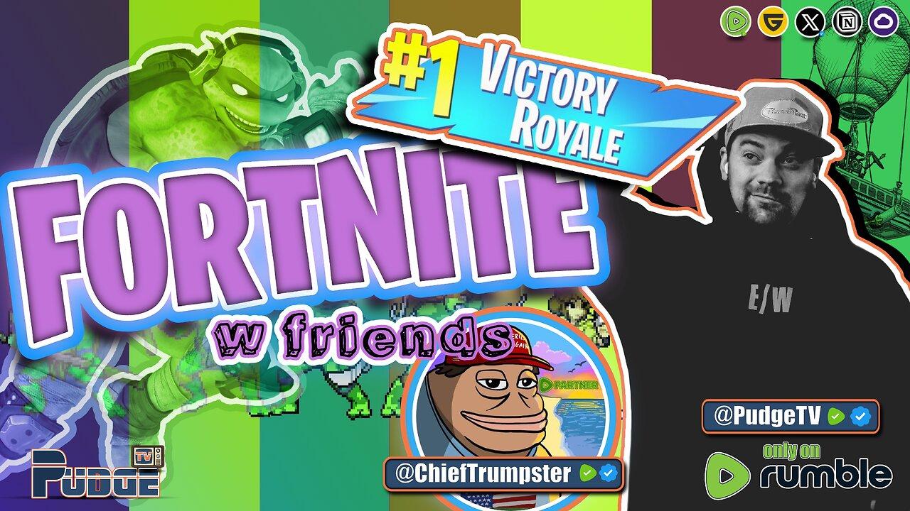 🟣 Fortnite w Friends | Hangin w ChiefTrumpster & Getting Ws | New Studio Setup Almost Complete