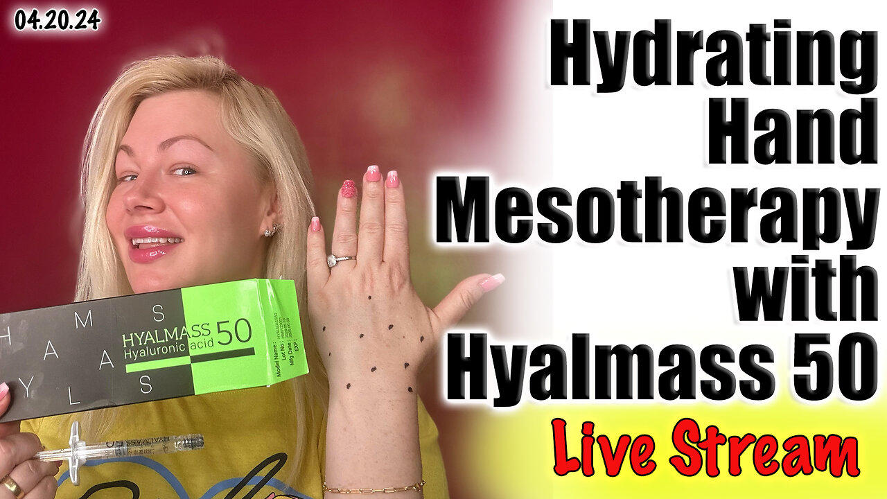 Live Hand Hydration with Hyalmass 50. Maypharm.net | Code Jessica10 saves you money