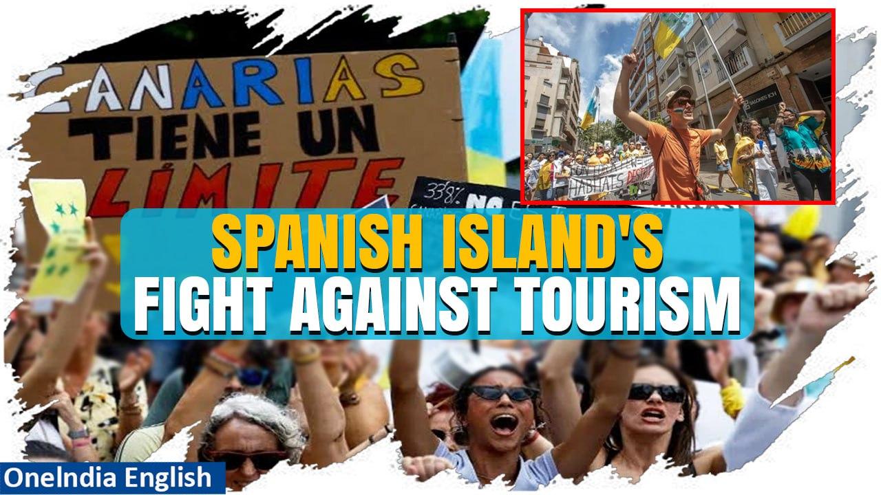 Spain: Tenerife Tourism Protest | Residents Fight for Canary Island's Future | Oneindia News