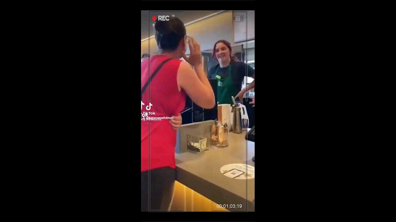 Coffee Shop Karen goes WILD at employees