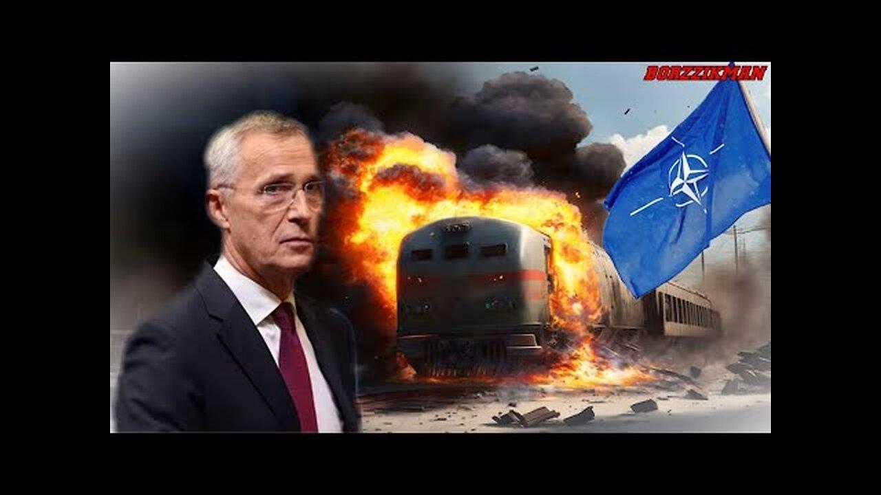 Stoltenberg Turned PALE: Russia Destroyed NATO Military Train With Military Cargo In DNIPROPETROVSK