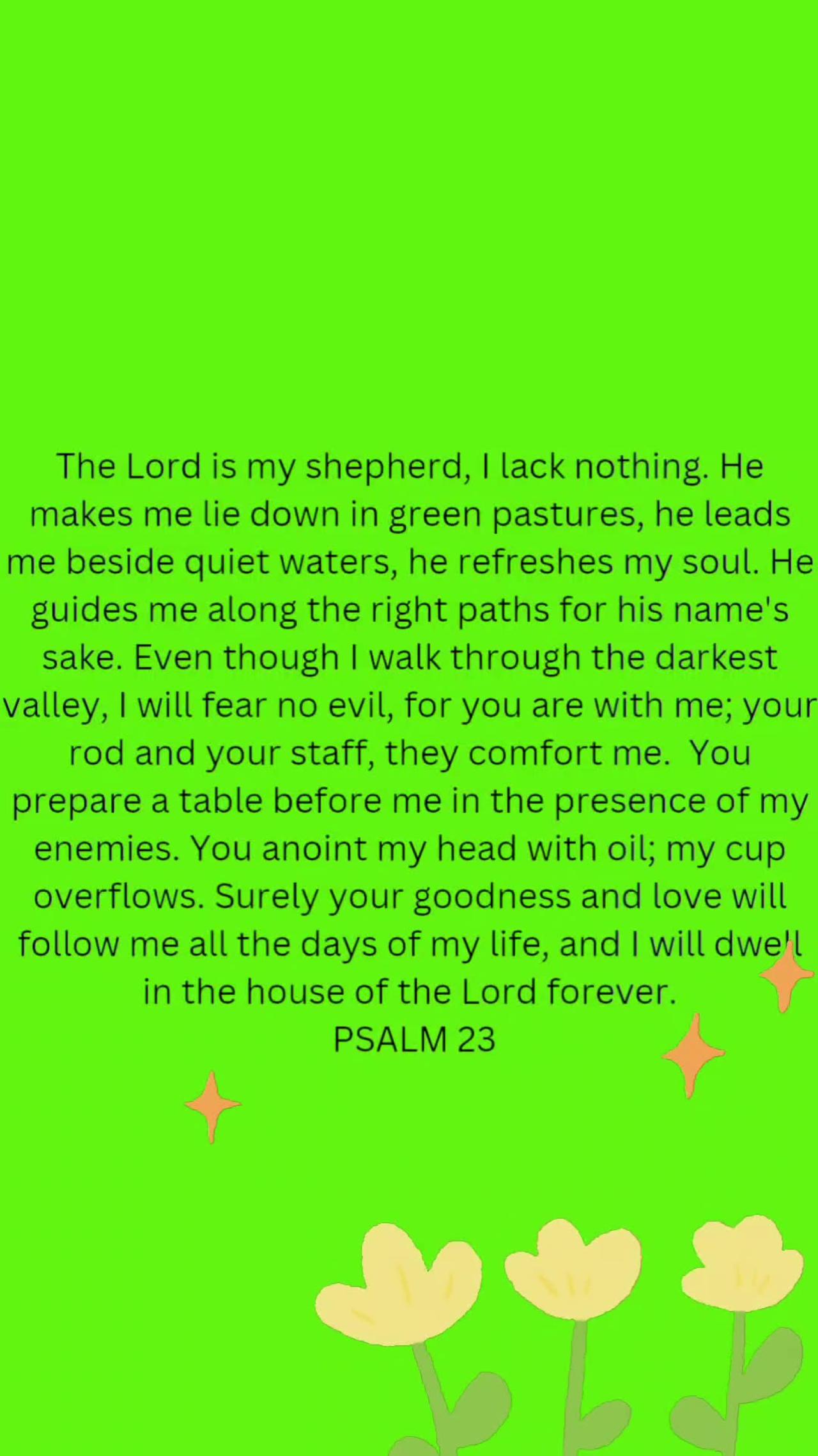 PSALM 23🎶🎵