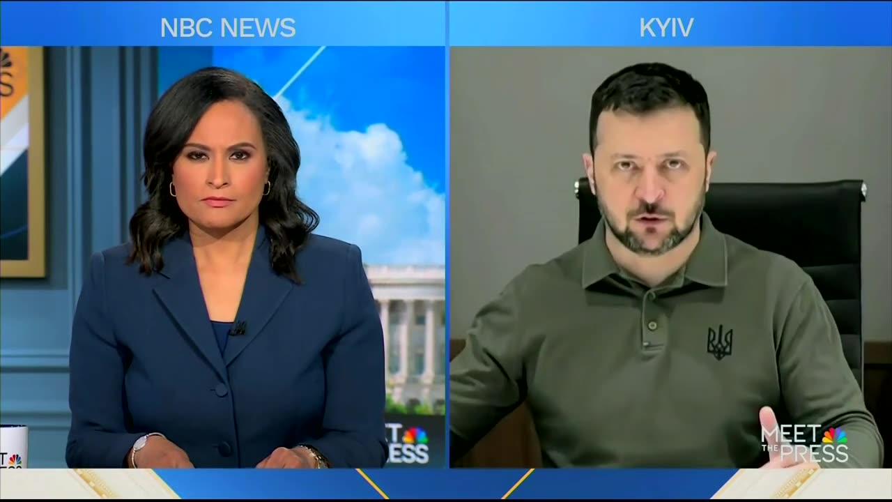 NBC Host Presses Zelensky On Timeline Of Ukraine War After House Passes More Funding