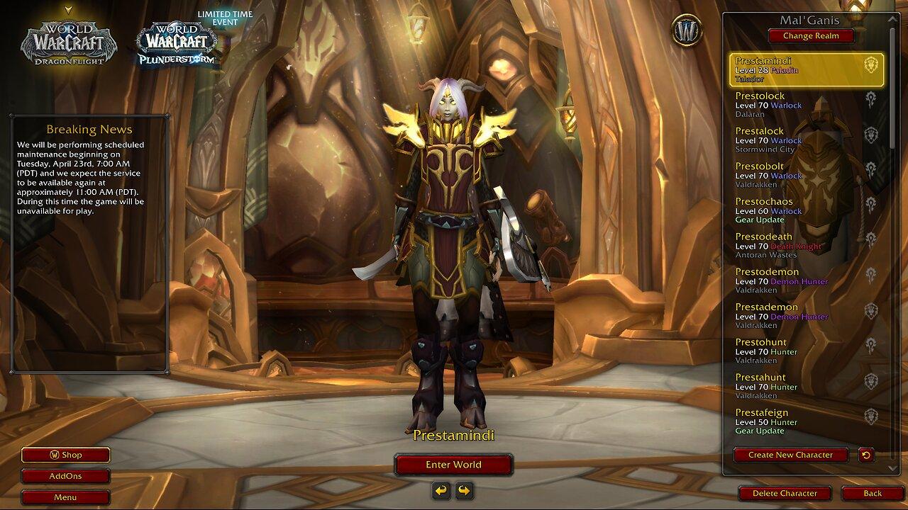 Big Chibi 0040 World Of Warcraft Brand New Character Levels 28-??
