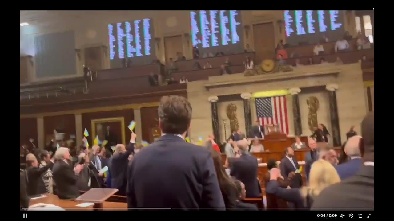 America Last Passes in House w/ Congress Waving Foreign Flags Giving Away US Treasure for Bloodshed
