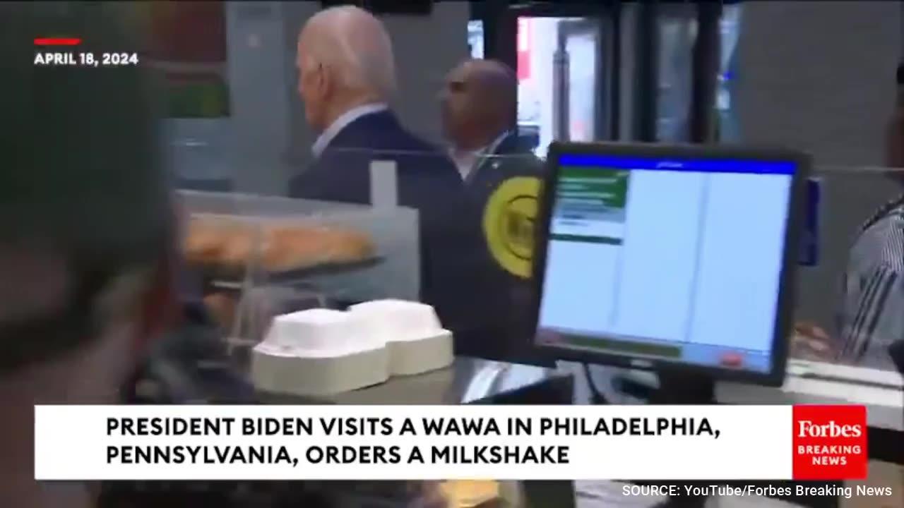 "I'M GOING TO GO ORDER A MILKSHAKE": Biden Humiliates Himself In Staged Public Outing