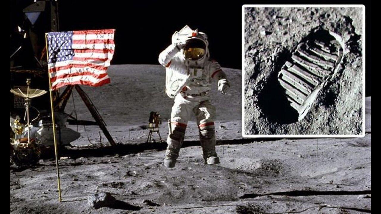 Neil-ArmStrong Raising American flag on the Moon (RARE FOOTAGE)