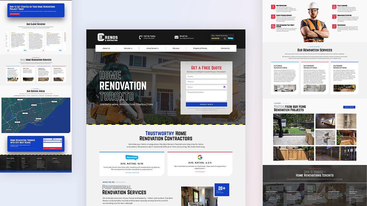 City Best Renos Inc. Website Design