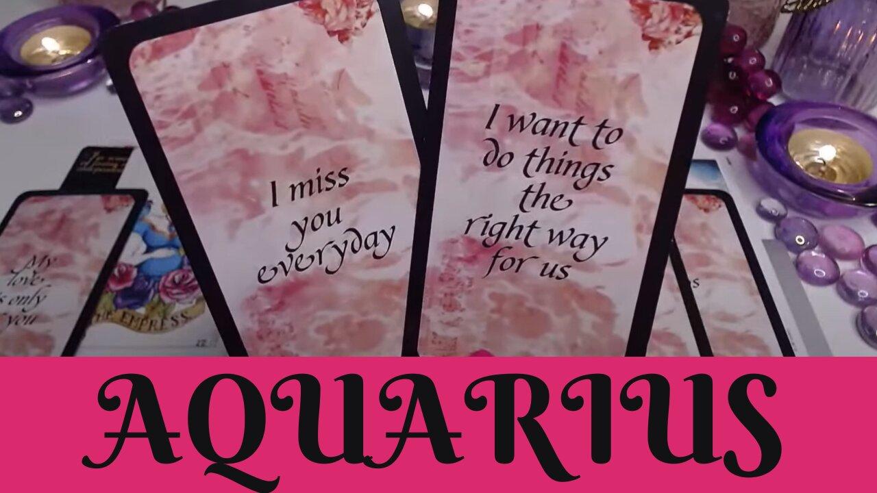 AQUARIUS ♒💖A SECOND CHANCE REUNION😲💖THEY'VE CHANGED & NOW THE TIMING IS RIGHT 💖AQUARIUS LOVE TAROT💝