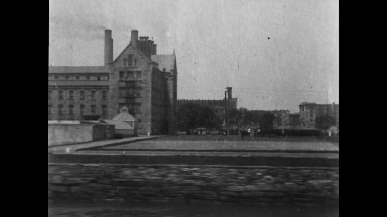 Panorama Of Blackwell's Island, New York (1903 Original Black & White Film)