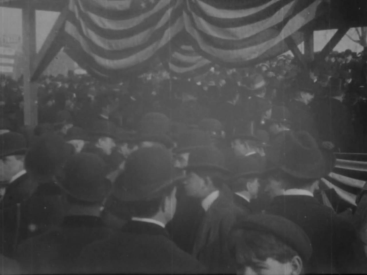Opening Of New East River Bridge, New York (1903 Original Black & White Film)