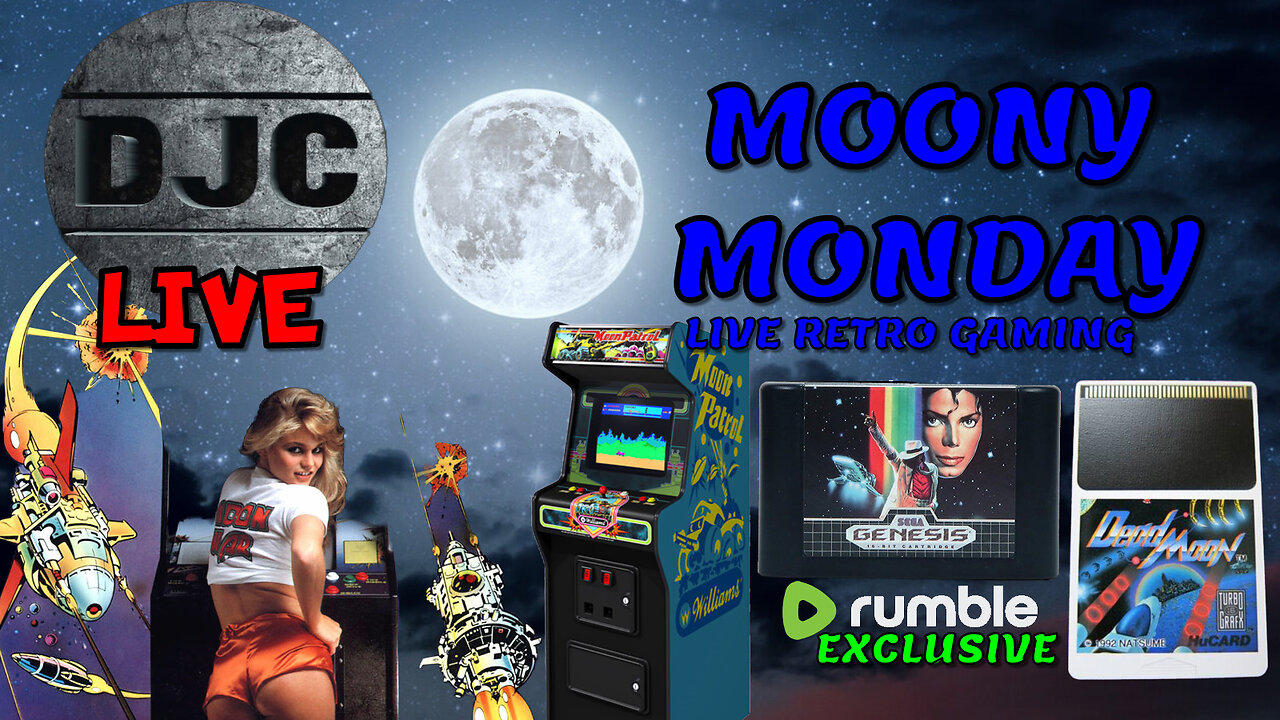 Moony Monday - LIVE Retro Gaming with DJC - Rumble Exclusive!