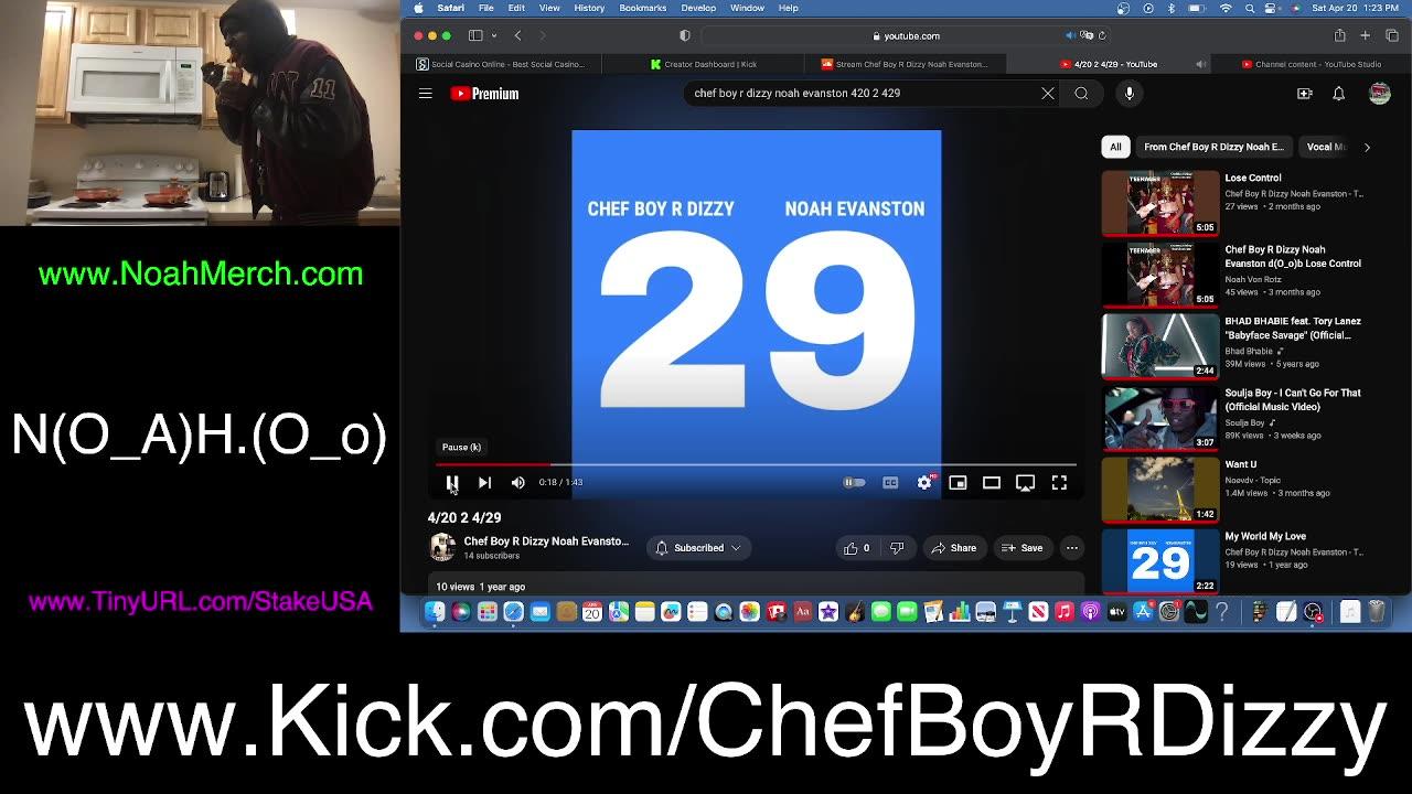 Chef Boy R Dizzy VLOG: @KickStreaming (O_o) #April #20 #2024 (O_o) www.Kick.com/ChefBoyRDizzy