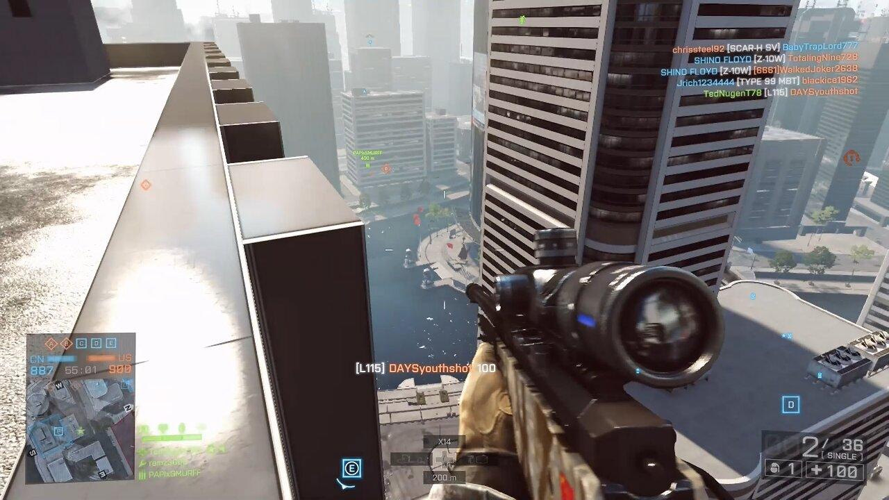 Battlefield 4-Roof Top Sniper