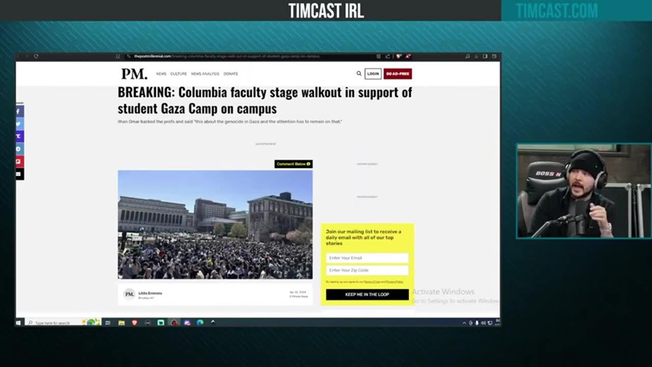 Columbia University Staff WALK OUT & Join Pro Hamas Protestors, They Are SUPPORTING Hamas